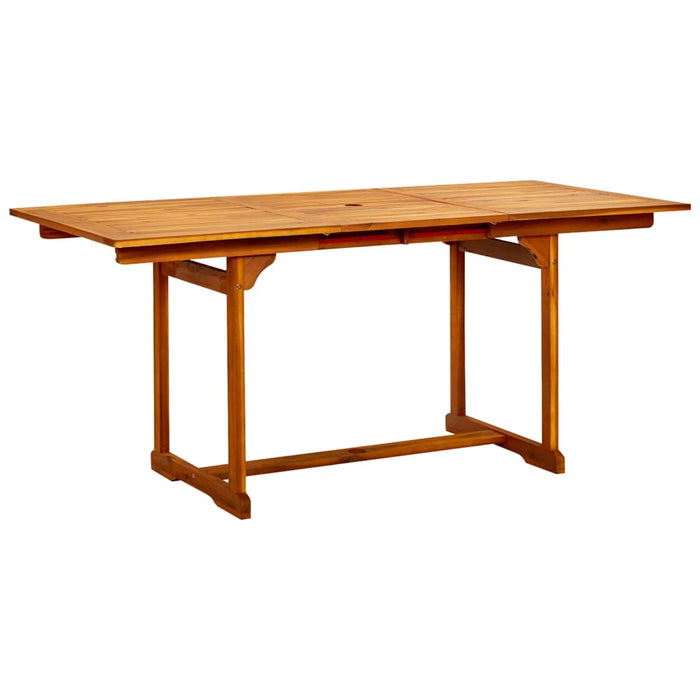 Masă de grădină, (120-170)x80x75 cm, lemn masiv de acacia - WALTI WALTI