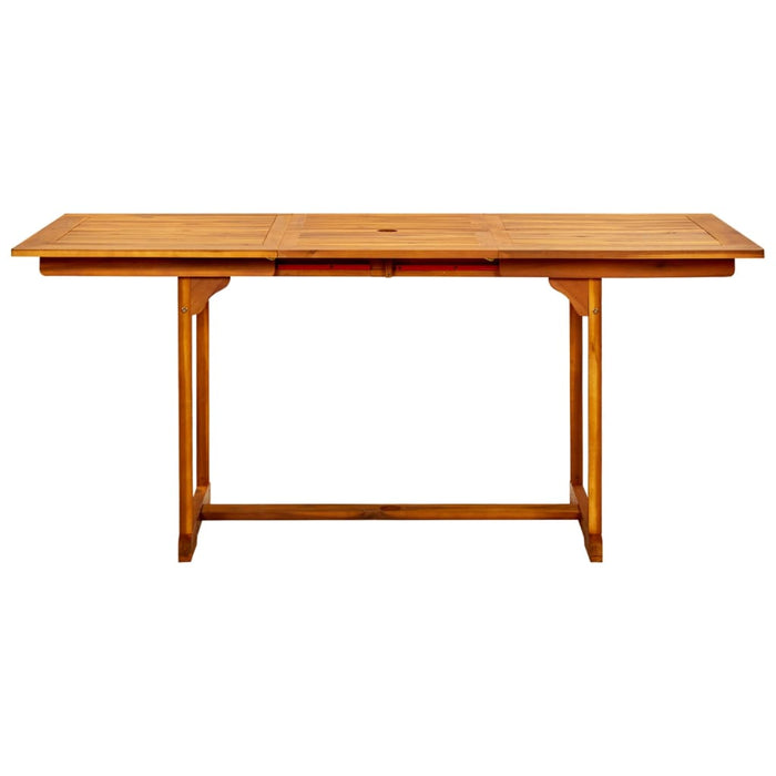 Masă de grădină, (120-170)x80x75 cm, lemn masiv de acacia - WALTI WALTI