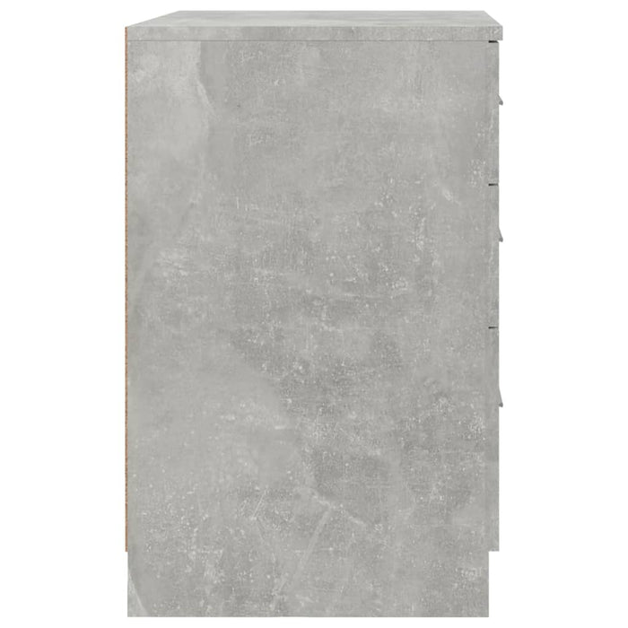 Noptieră, gri beton, 40x40x63 cm, lemn compozit - WALTI WALTI