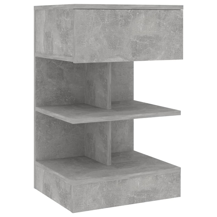 Noptiere, 2 buc., gri beton, 40x35x65 cm - WALTI WALTI