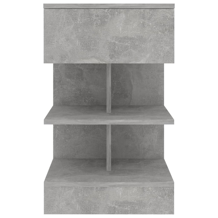 Noptiere, 2 buc., gri beton, 40x35x65 cm - WALTI WALTI