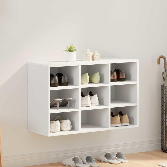 Dulap pentru pantofi Alb 77,5 x 30 x 51 cm Lemn compozit - WALTI WALTI