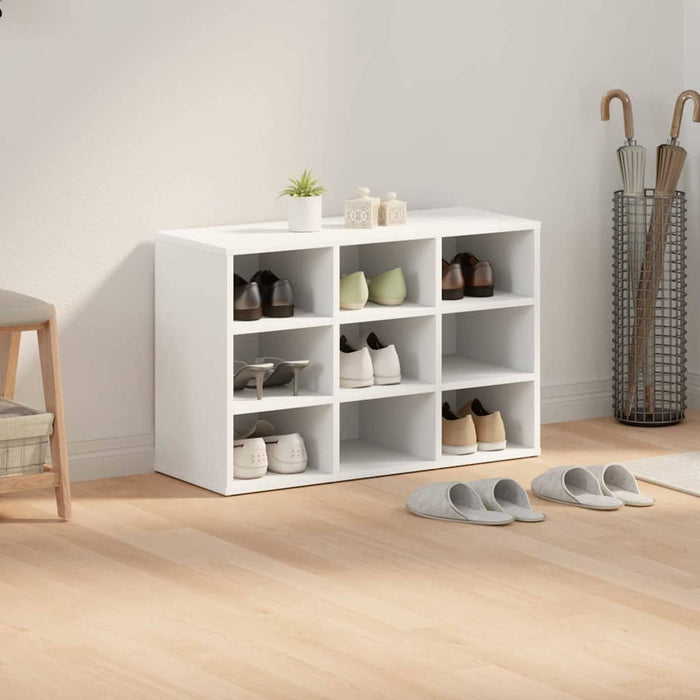 Dulap pentru pantofi Alb 77,5 x 30 x 51 cm Lemn compozit - WALTI WALTI