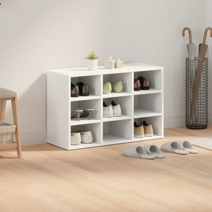 Dulap pentru pantofi Alb 77,5 x 30 x 51 cm Lemn compozit - WALTI WALTI