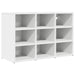 Dulap pentru pantofi Alb 77,5 x 30 x 51 cm Lemn compozit - WALTI WALTI