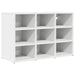 Dulap pentru pantofi Alb 77,5 x 30 x 51 cm Lemn compozit - WALTI WALTI