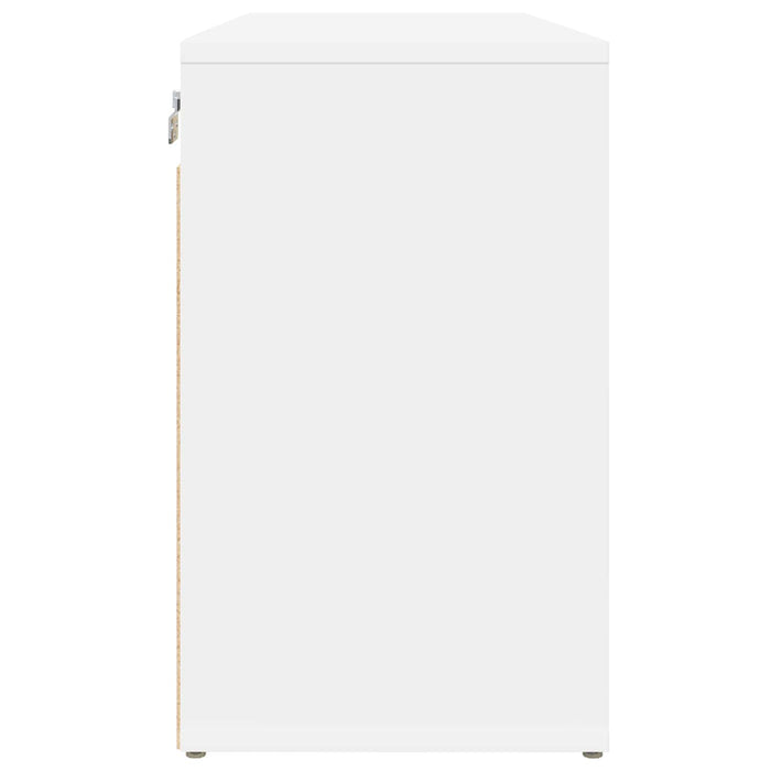 Dulap pentru pantofi Alb 77,5 x 30 x 51 cm Lemn compozit - WALTI WALTI