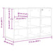 Dulap pentru pantofi Alb 77,5 x 30 x 51 cm Lemn compozit - WALTI WALTI