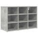 Dulap pentru pantofi Gri beton 77,5 x 30 x 51 cm Lemn compozit - WALTI WALTI