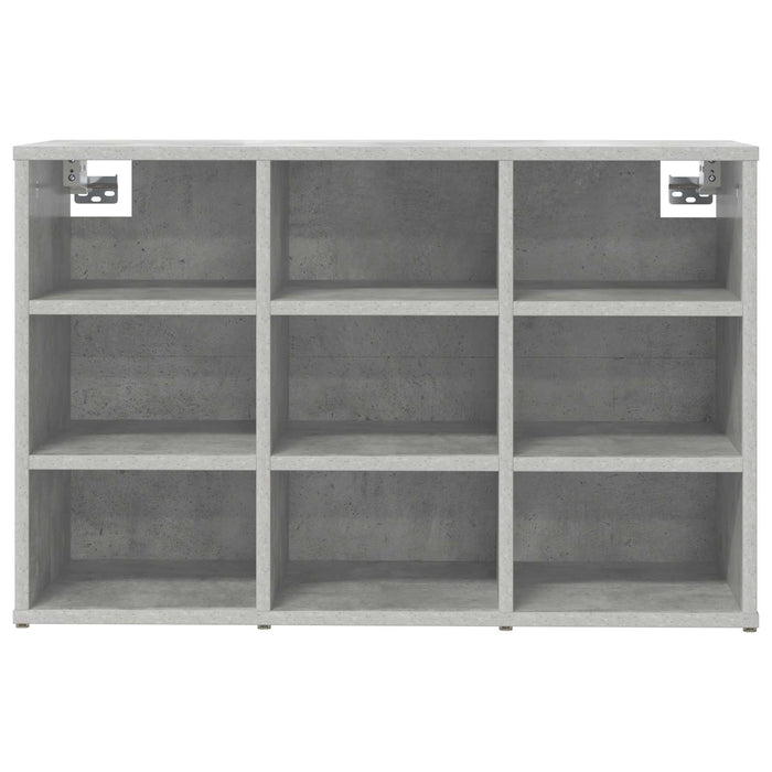 Dulap pentru pantofi Gri beton 77,5 x 30 x 51 cm Lemn compozit - WALTI WALTI