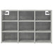 Dulap pentru pantofi Gri beton 77,5 x 30 x 51 cm Lemn compozit - WALTI WALTI