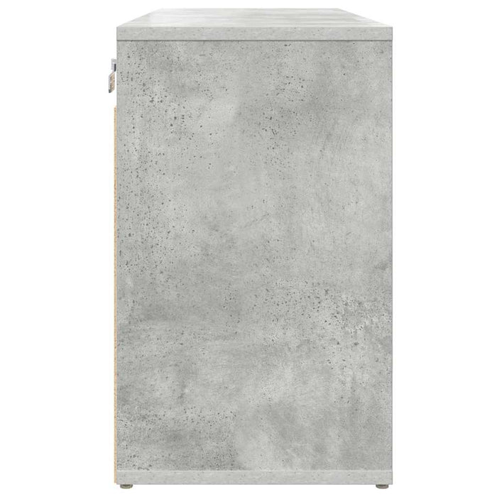 Dulap pentru pantofi Gri beton 77,5 x 30 x 51 cm Lemn compozit - WALTI WALTI