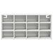 Dulap pentru pantofi cu raft Alb 103 x 30 x 51 cm Lemn compozit - WALTI WALTI