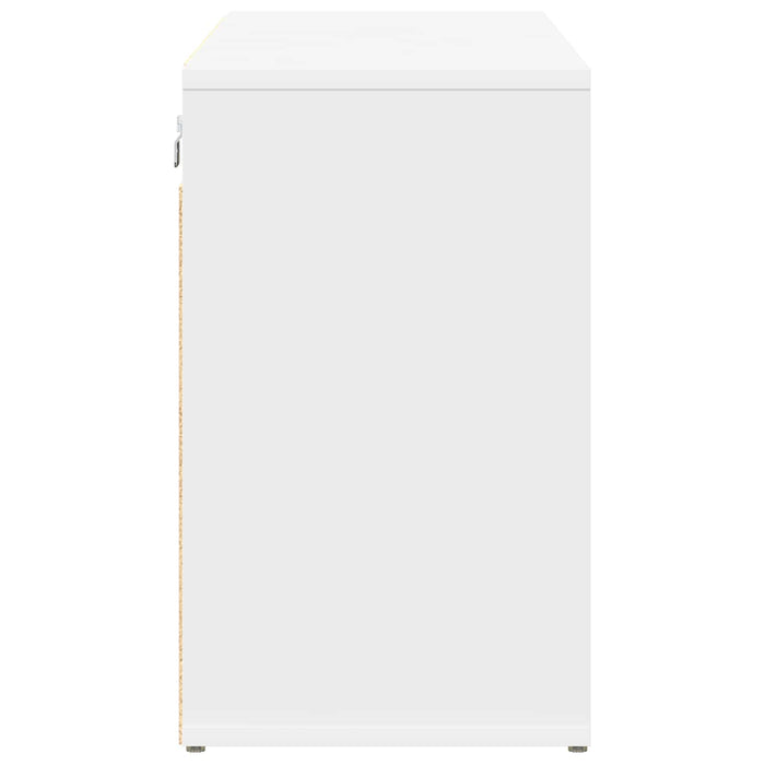 Dulap pentru pantofi cu raft Alb 103 x 30 x 51 cm Lemn compozit - WALTI WALTI