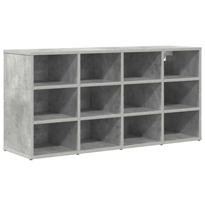 Dulap pentru pantofi Gri beton 103 x 30 x 51 cm Lemn compozit - WALTI WALTI