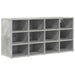 Dulap pentru pantofi Gri beton 103 x 30 x 51 cm Lemn compozit - WALTI WALTI