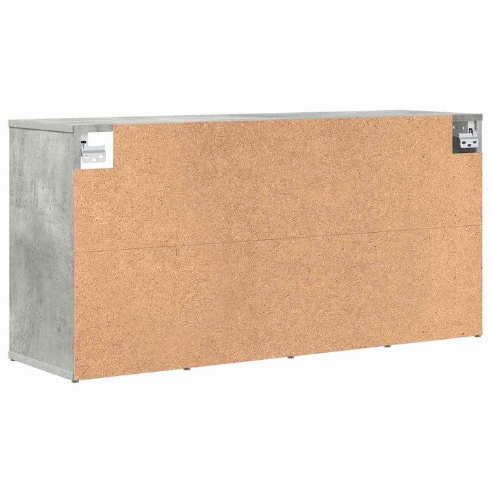 Dulap pentru pantofi Gri beton 103 x 30 x 51 cm Lemn compozit - WALTI WALTI