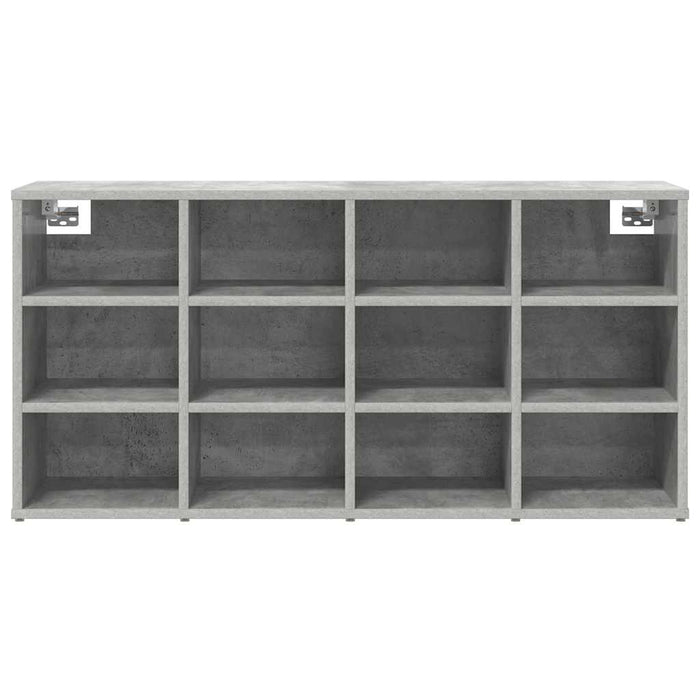 Dulap pentru pantofi Gri beton 103 x 30 x 51 cm Lemn compozit - WALTI WALTI