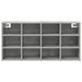 Dulap pentru pantofi Gri beton 103 x 30 x 51 cm Lemn compozit - WALTI WALTI