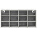 Dulap pentru pantofi Gri beton 103 x 30 x 51 cm Lemn compozit - WALTI WALTI