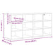 Dulap pentru pantofi Gri beton 103 x 30 x 51 cm Lemn compozit - WALTI WALTI