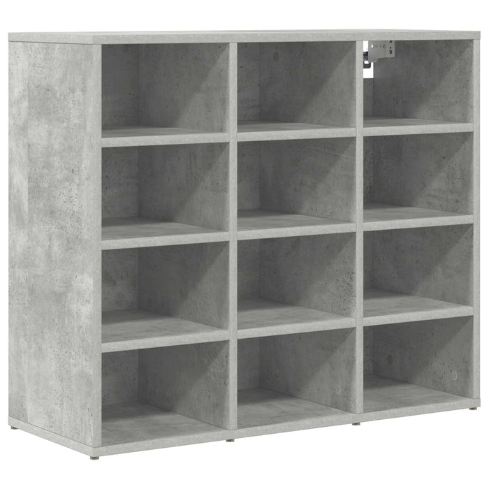 Dulap pentru pantofi Gri beton 77,5 x 30 x 67 cm Lemn compozit - WALTI WALTI
