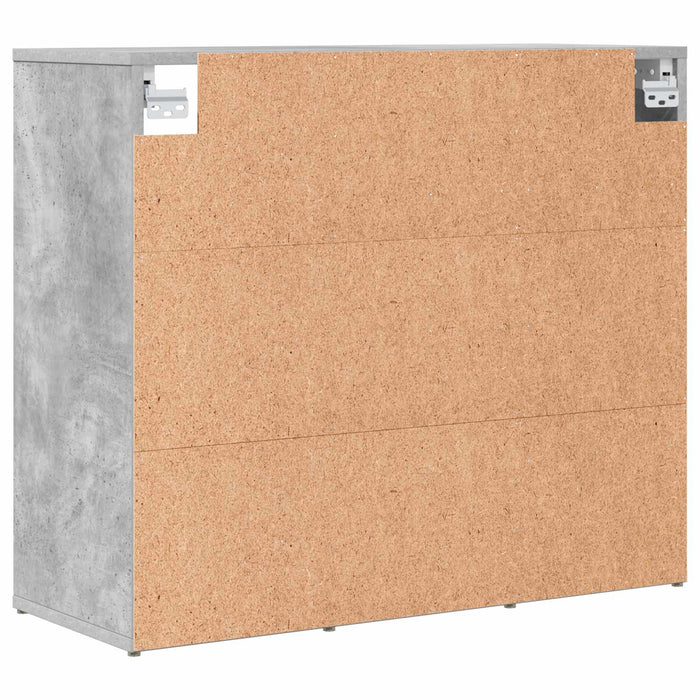 Dulap pentru pantofi Gri beton 77,5 x 30 x 67 cm Lemn compozit - WALTI WALTI