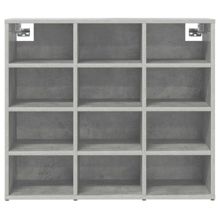 Dulap pentru pantofi Gri beton 77,5 x 30 x 67 cm Lemn compozit - WALTI WALTI