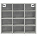 Dulap pentru pantofi Gri beton 77,5 x 30 x 67 cm Lemn compozit - WALTI WALTI