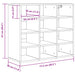 Dulap pentru pantofi Gri beton 77,5 x 30 x 67 cm Lemn compozit - WALTI WALTI
