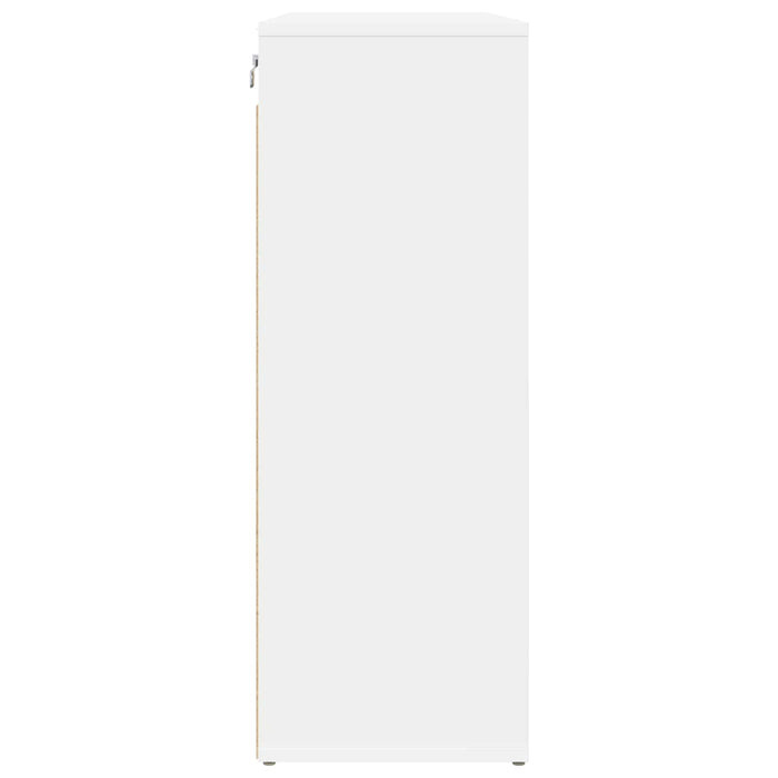 Dulap pentru pantofi 77,5 x 30 x 83,5 cm Lemn prelucrat Alb - WALTI WALTI