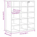 Dulap pentru pantofi cu raft Stejar Sonoma 77,5 x 30 x 83,5 cm - WALTI WALTI