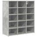 Dulap pentru pantofi cu raft Gri beton 77,5 x 30 x 83,5 cm - WALTI WALTI