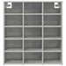 Dulap pentru pantofi cu raft Gri beton 77,5 x 30 x 83,5 cm - WALTI WALTI