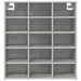 Dulap pentru pantofi cu raft Gri beton 77,5 x 30 x 83,5 cm - WALTI WALTI