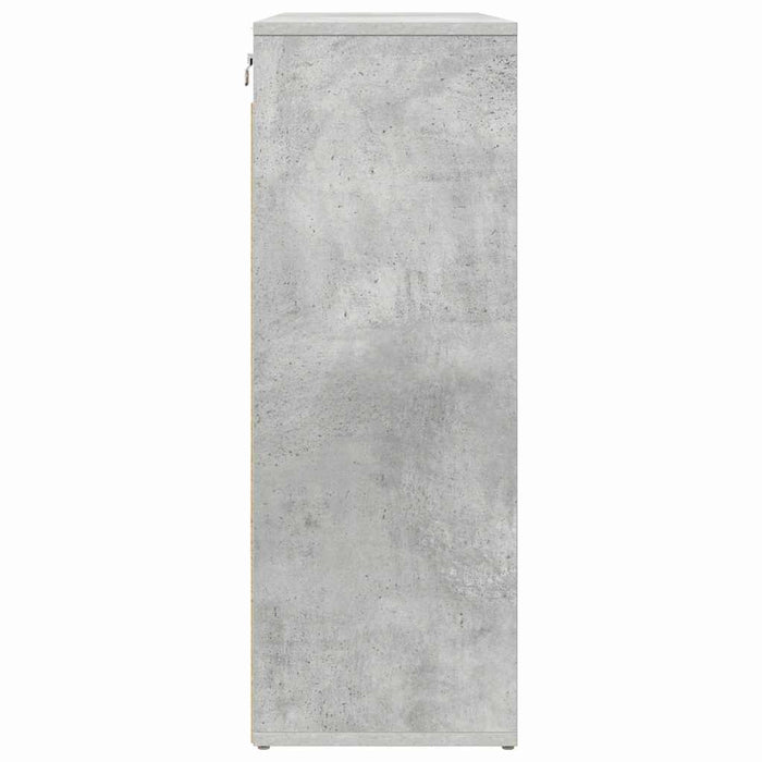Dulap pentru pantofi cu raft Gri beton 77,5 x 30 x 83,5 cm - WALTI WALTI
