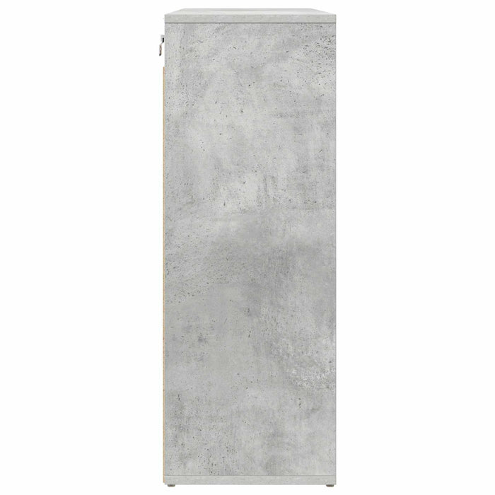 Dulap pentru pantofi cu raft Gri beton 77,5 x 30 x 83,5 cm - WALTI WALTI