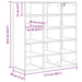 Dulap pentru pantofi cu raft Gri beton 77,5 x 30 x 83,5 cm - WALTI WALTI