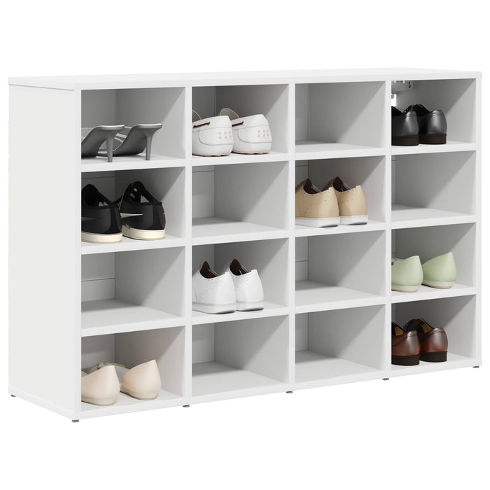 Dulap pentru pantofi cu raft Alb 103 x 30 x 67 cm Lemn compozit WALTI