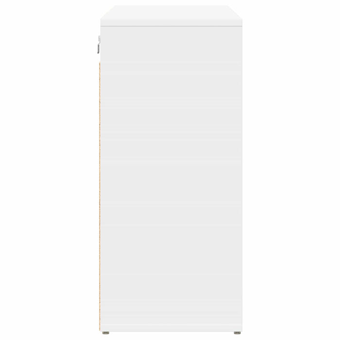 Dulap pentru pantofi cu raft Alb 103 x 30 x 67 cm Lemn compozit WALTI