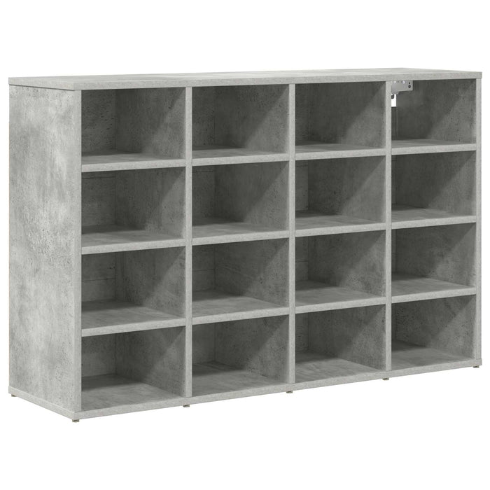 Dulap pentru pantofi Gri beton 103 x 30 x 67 cm Lemn compozit - WALTI WALTI