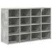 Dulap pentru pantofi Gri beton 103 x 30 x 67 cm Lemn compozit - WALTI WALTI
