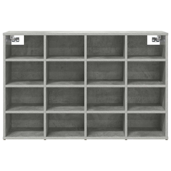 Dulap pentru pantofi Gri beton 103 x 30 x 67 cm Lemn compozit - WALTI WALTI