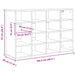 Dulap pentru pantofi Gri beton 103 x 30 x 67 cm Lemn compozit - WALTI WALTI