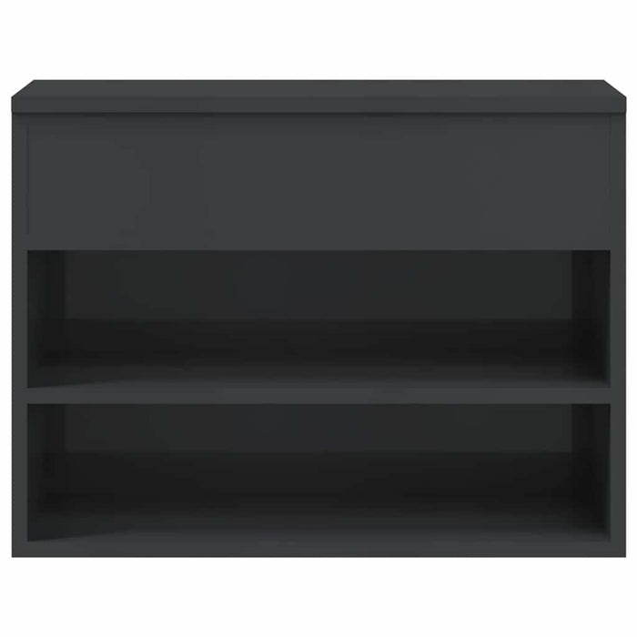 Banchetă pantofar, gri extralucios, 60x30x45 cm, PAL WALTI