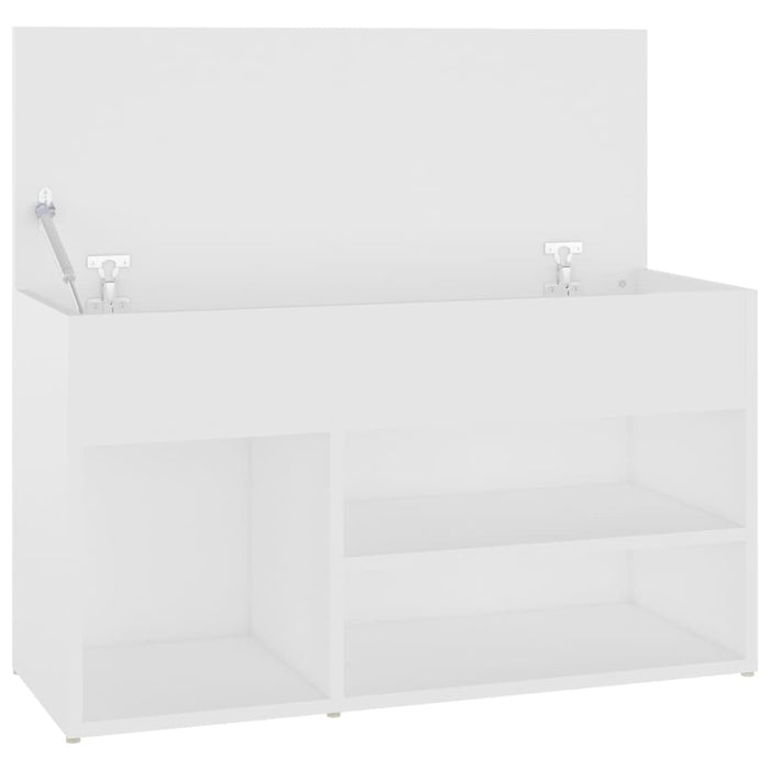 Banchetă pantofar, alb, 80x30x45 cm, PAL - WALTI WALTI