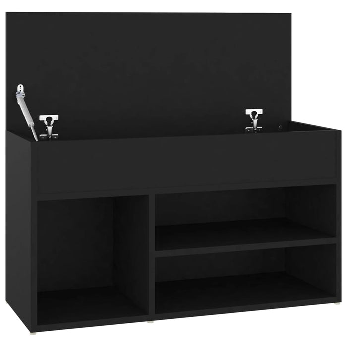 Banchetă pantofar, negru, 80x30x45 cm, PAL - WALTI WALTI