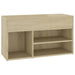 Bancă pentru pantofi stejar fumuriu 80x30x45 cm lemn prelucrat - WALTI WALTI