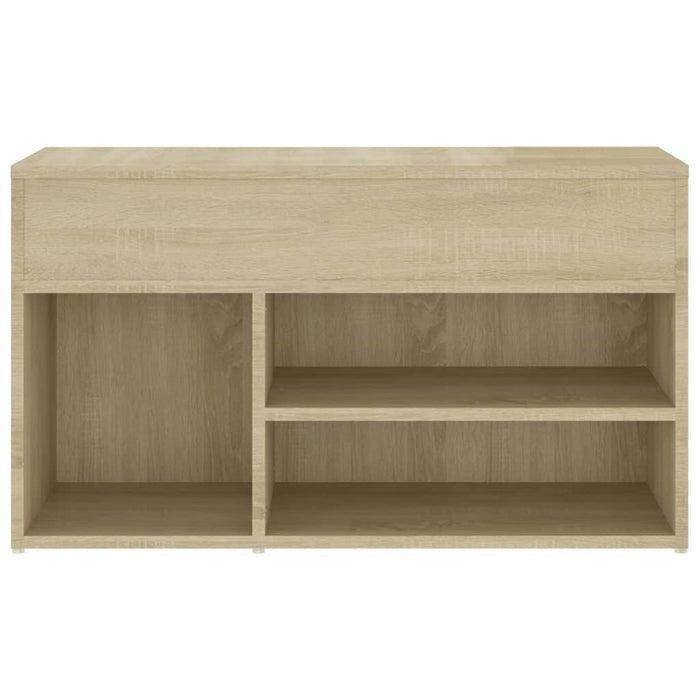 Bancă pentru pantofi stejar fumuriu 80x30x45 cm lemn prelucrat - WALTI WALTI