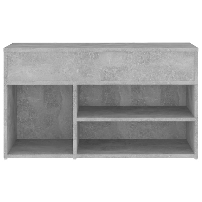 Banchetă pantofar, gri beton, 80x30x45 cm, PAL - WALTI WALTI